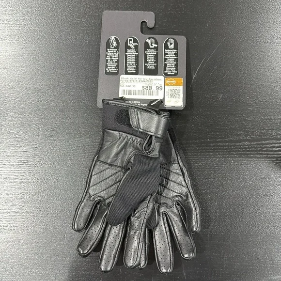 Harley-Davidson Women's Navigator Mixed Media Full-Finger Gloves - XS
